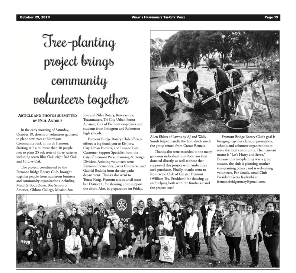 TriCity Voice News Article