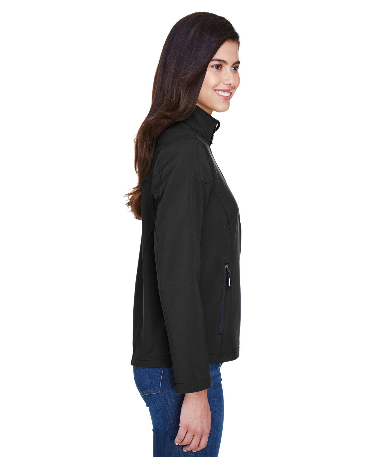 Ladies Two-Layer Fleece Bonded Soft Shell Jacket