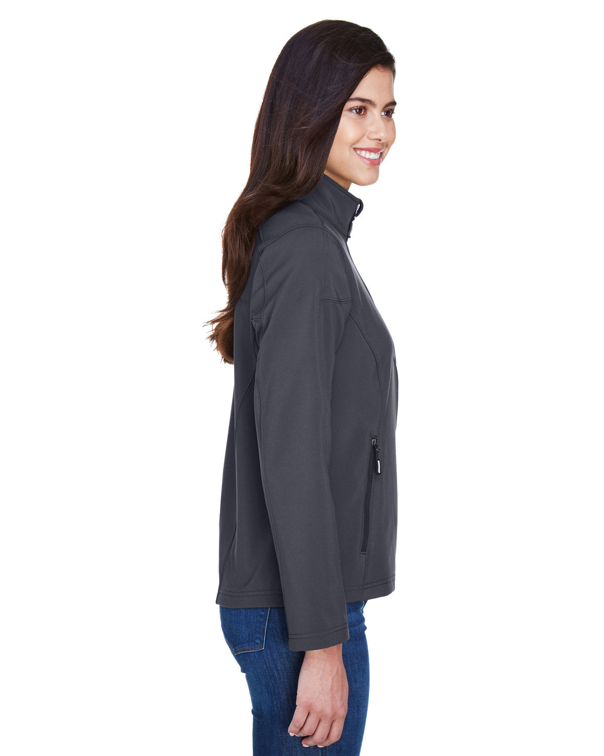 Ladies Two-Layer Fleece Bonded Soft Shell Jacket