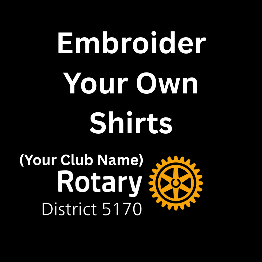 Embroider on your own shirts!