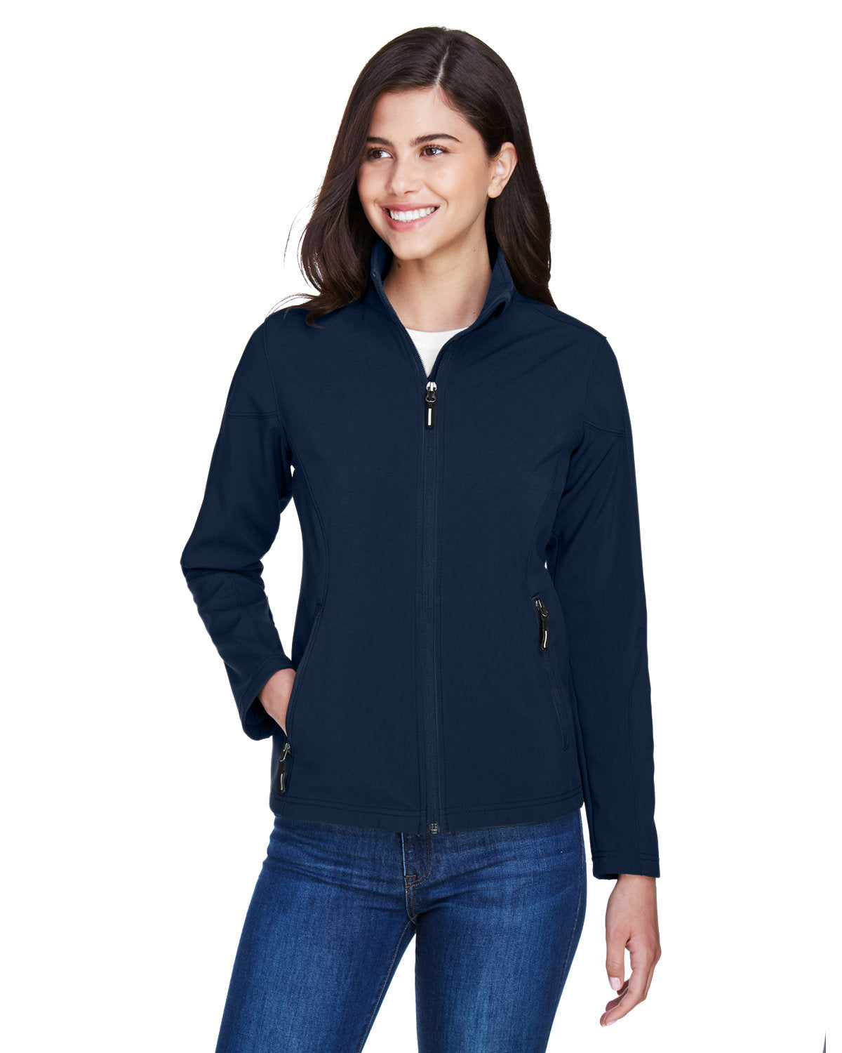 Ladies Two-Layer Fleece Bonded Soft Shell Jacket