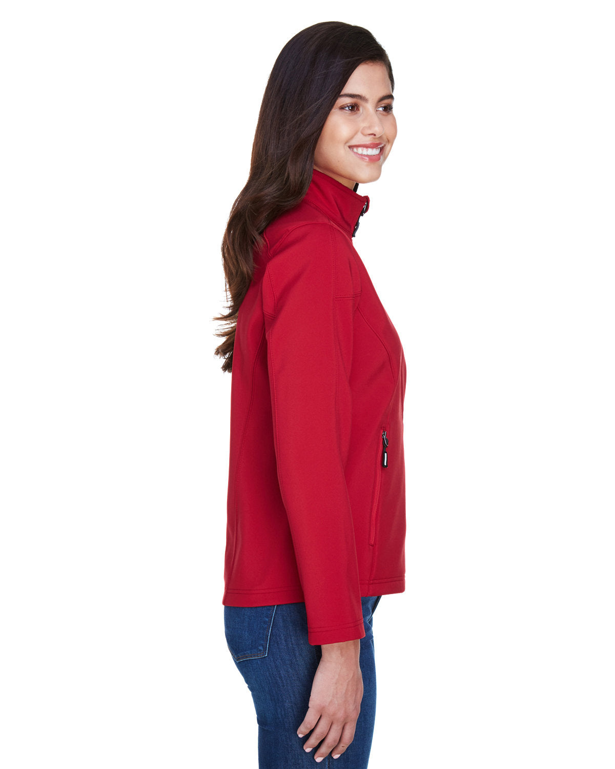 Ladies Two-Layer Fleece Bonded Soft Shell Jacket