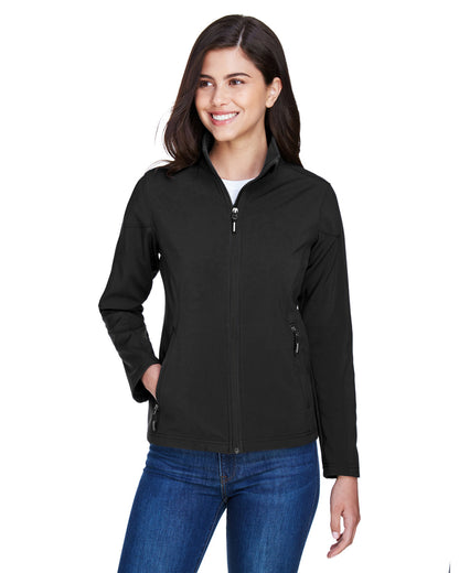 Ladies Two-Layer Fleece Bonded Soft Shell Jacket