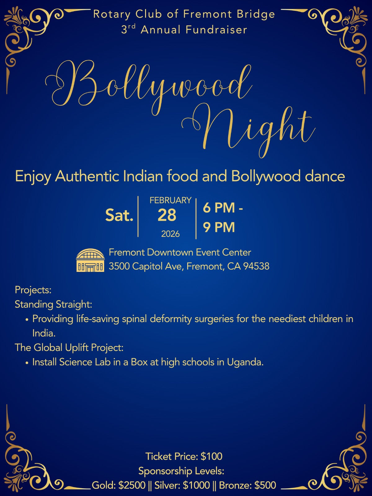 Bollywood Themed Fundraiser 2026
