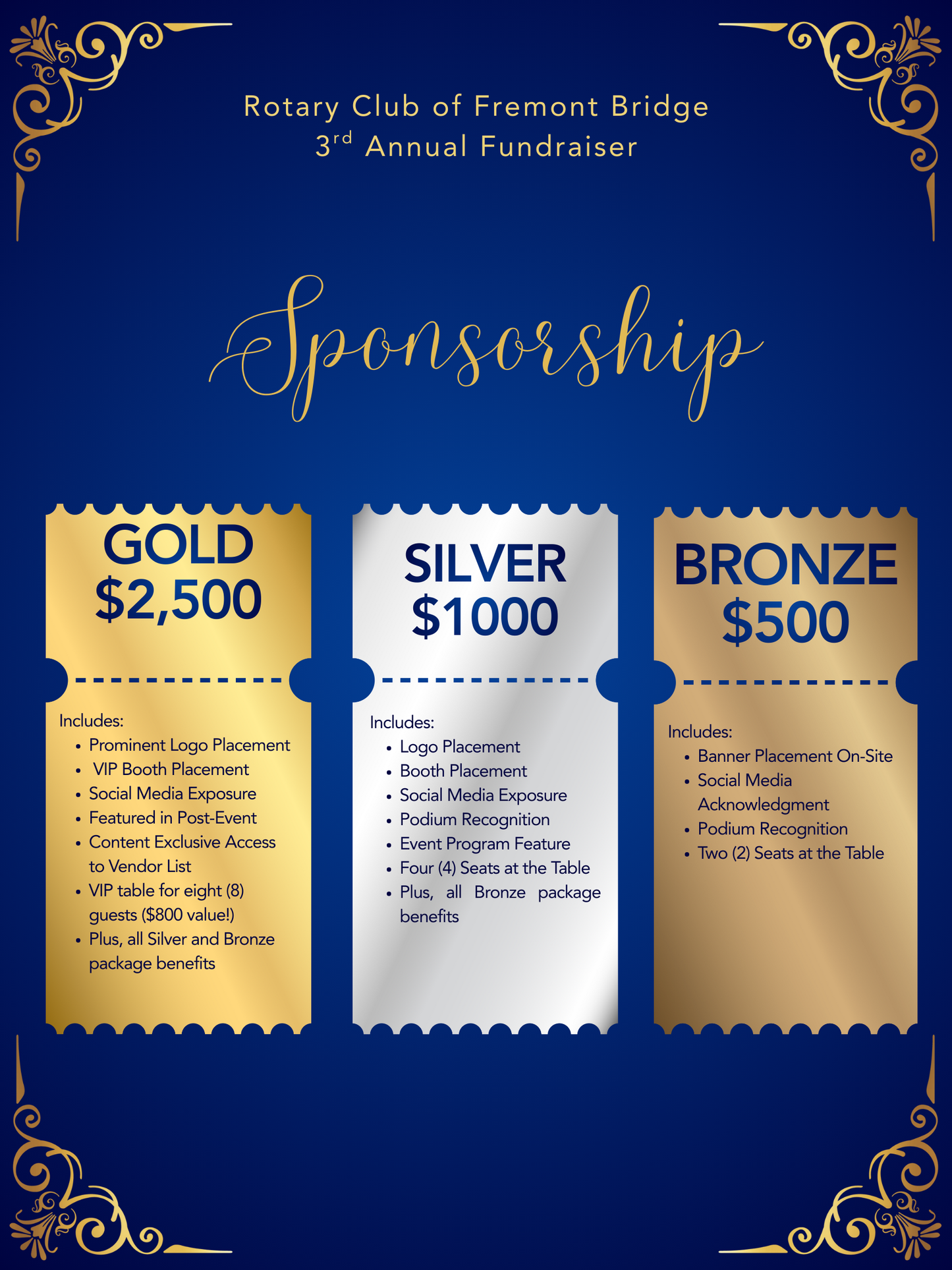 Sponsorship || Bollywood Fundraiser 2026