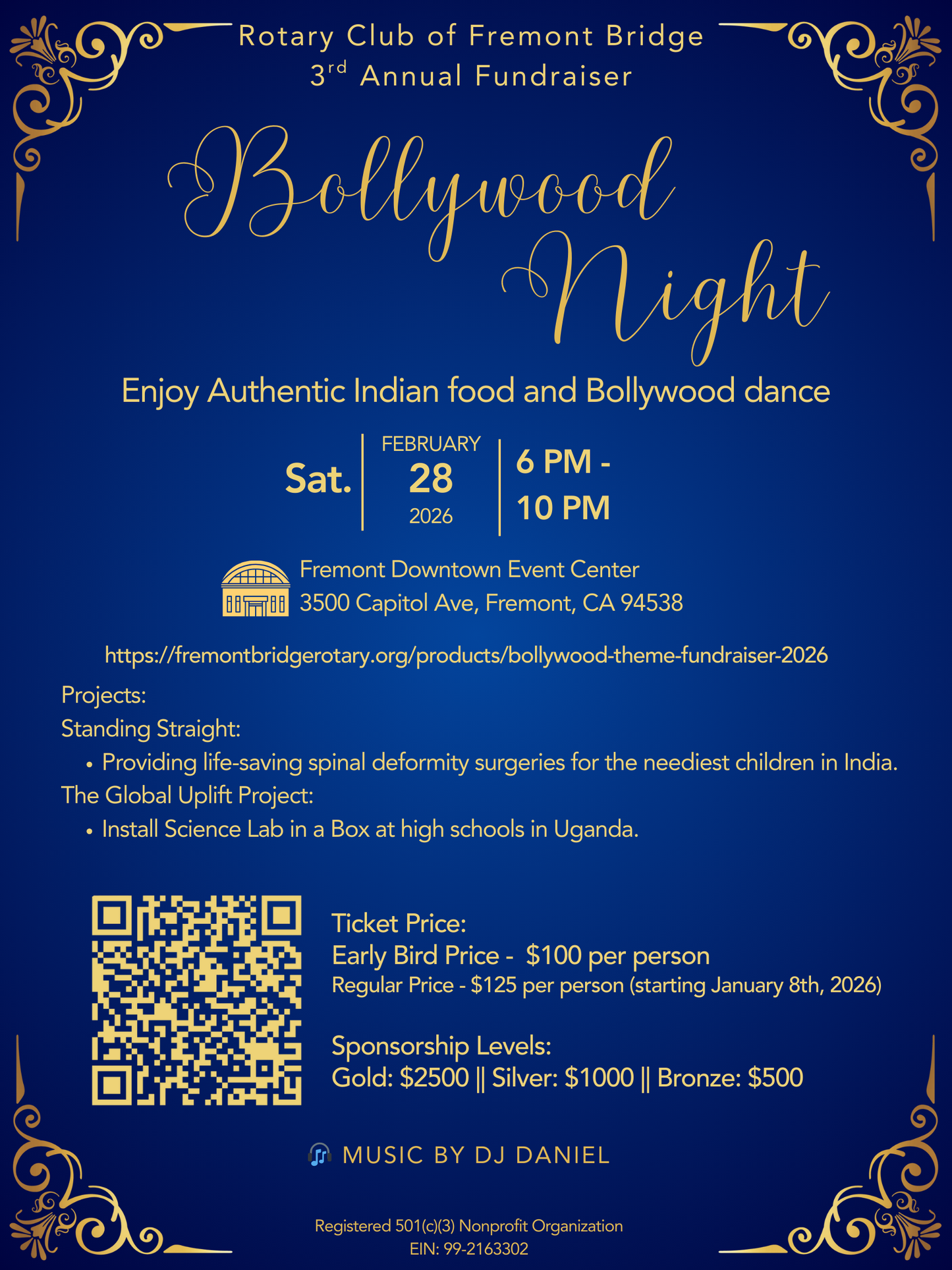 Bollywood Themed Fundraiser 2026