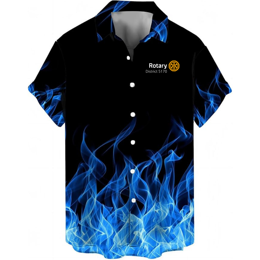 Personalized District 5170 Flame Shirt Men's